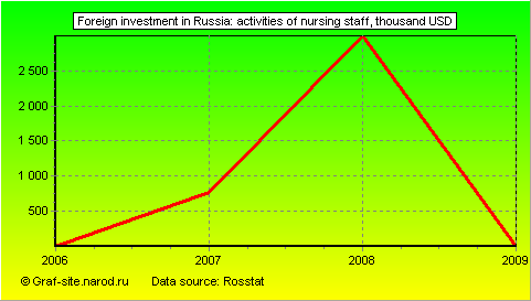 Charts - Foreign investment in Russia - Activities of nursing staff